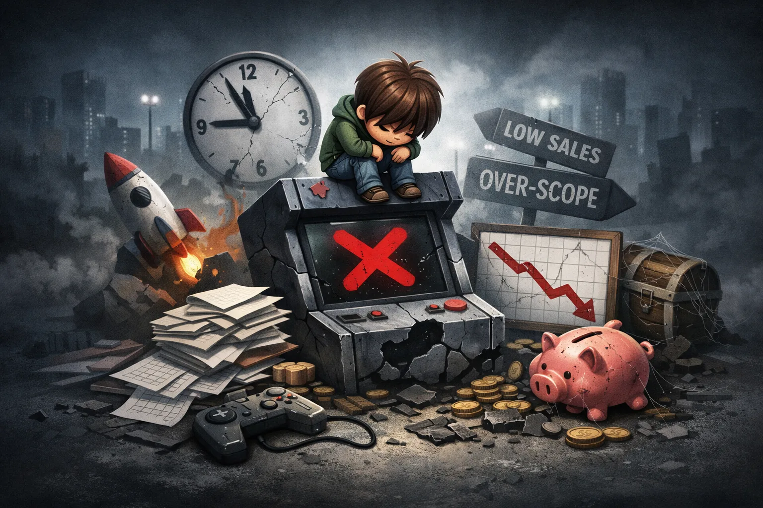 Niezależny twórca gier analizujący wyniki premiery gry indie na Steam