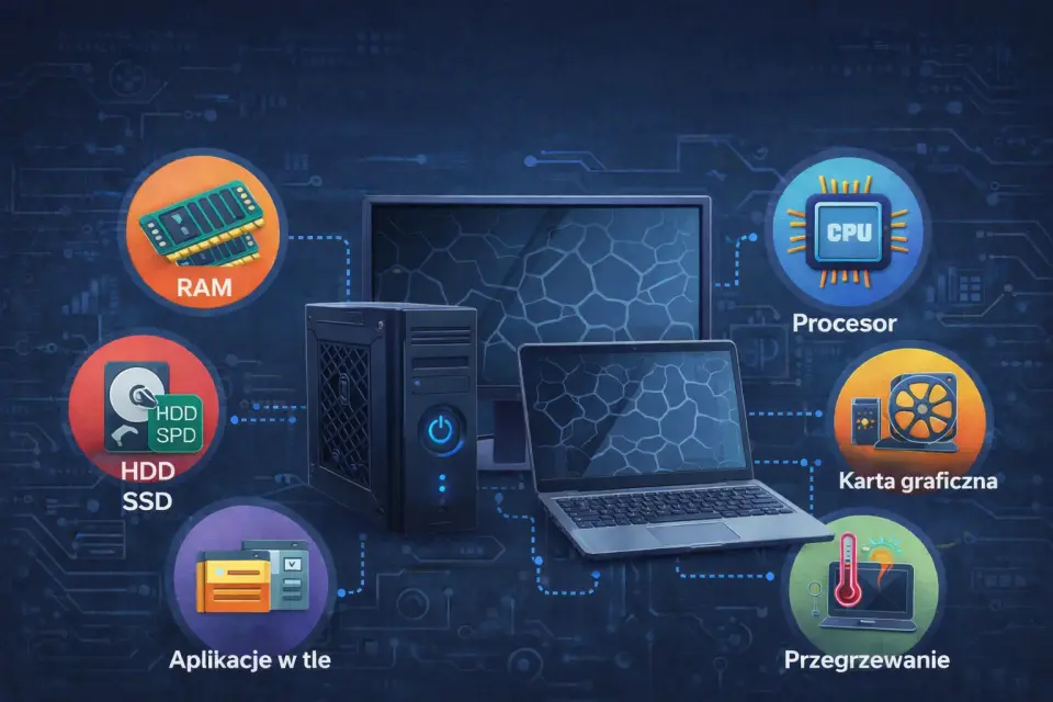 wąskie gardła wydajności komputerów i laptopów – ram procesor dysk ssd gpu
